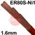 600162  Lincoln LNT Ni1 Steel Tig Wire, 1.6mm Diameter x 1000mm Cut Lengths - AWS A5.28 ER80S-Ni1. 5.0kg Pack