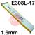 61301620L0  Esab OK 61.30 Stainless Steel Electrodes 1.6mm Diameter x 300mm Long. 0.6kg Vacpac (77 Rods). E308L-17