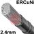 DS100-112  Cupronickel 70/30 High Nickel Tig Wire, 2.4mm Diameter x 1000mm Cut Lengths - AWS A5.7: ERCuNi. Price/Kg