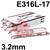 EE19903  Lincoln Clearosta E 316L Stainless Steel Electrodes 3.2mm x 350mm 2.0kg Vacpac E316L-17 ISO 3581-A