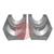 KMPSUBFEEDERS  Aluminium Clamping Shell for GF 4 and RA 41 Plus, Pipe-OD 114.3mm