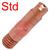 Binzel-M6-StdTip-25  Binzel MB15 M6 Standard Contact Tip. 0.6 - 1.2mm dia, 25mm long