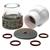 W100000325  Furick Fupa 12 Pyrex & Ceramic Cup Kit for 2.4mm (2x Cups, 3x Diffusers, 4x O-Rings & 1x Titanium Cover)
