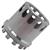PROMIG-300-RED  MHS Smoke 350-SC / 450-SC Cylindrical Nickel-Plated Brass Side Suction Nozzle, with O-Ring