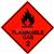REDSIGN  'Flammable Gas' Van Sticker 100 x 100mm.