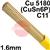 PROMIG-ALU-M8  SIFPHOSPHOR Bronze No 8 Copper Tig Wire, 1.6mm Diameter x 1000mm Cut Lengths - EN 14640: Cu 5180 (CuSn6P), BS: 2901: C11. 2.5kg Pack