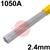 MCXXSS  SIF Sifalumin No.14 1050A Aluminium Tig Wire, 2.4mm Diameter x 1000mm Cut Lengths - EN ISO 18273 S AL 1070 (AL99.7). 2.5kg Pack