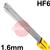 ROHF61601  SIFSteel HF6 Steel Tig Wire, 1.6mm Diameter x 1000mm Cut Lengths - 1.0kg Pack