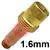 W000306390  Weldline Gas Lens Collet Body 1.6mm 17/18/26 (Pack of 2)
