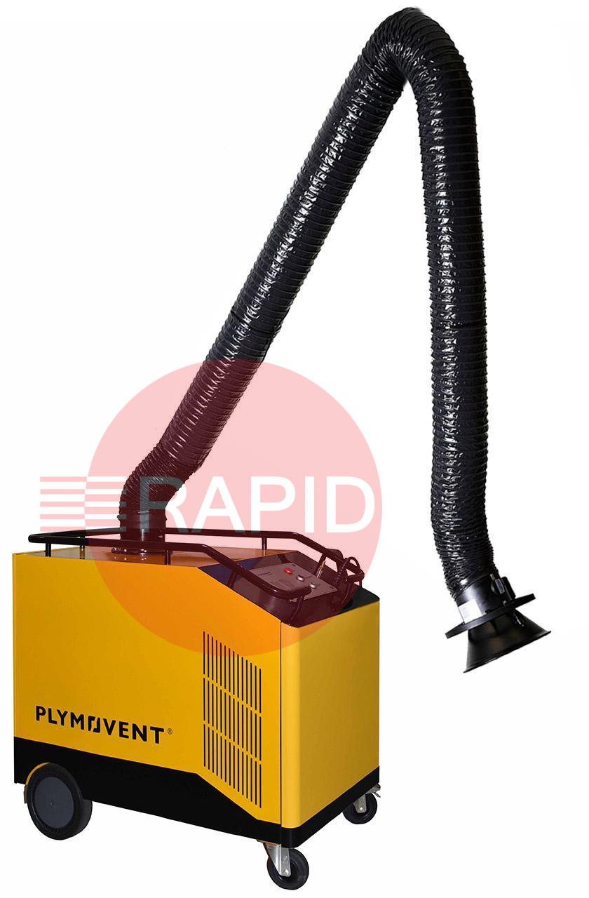 0000110449  Plymovent MobilePro Mobile Welding Fume Extractor Package with Filter and 4m Economy Arm, 230v 1ph