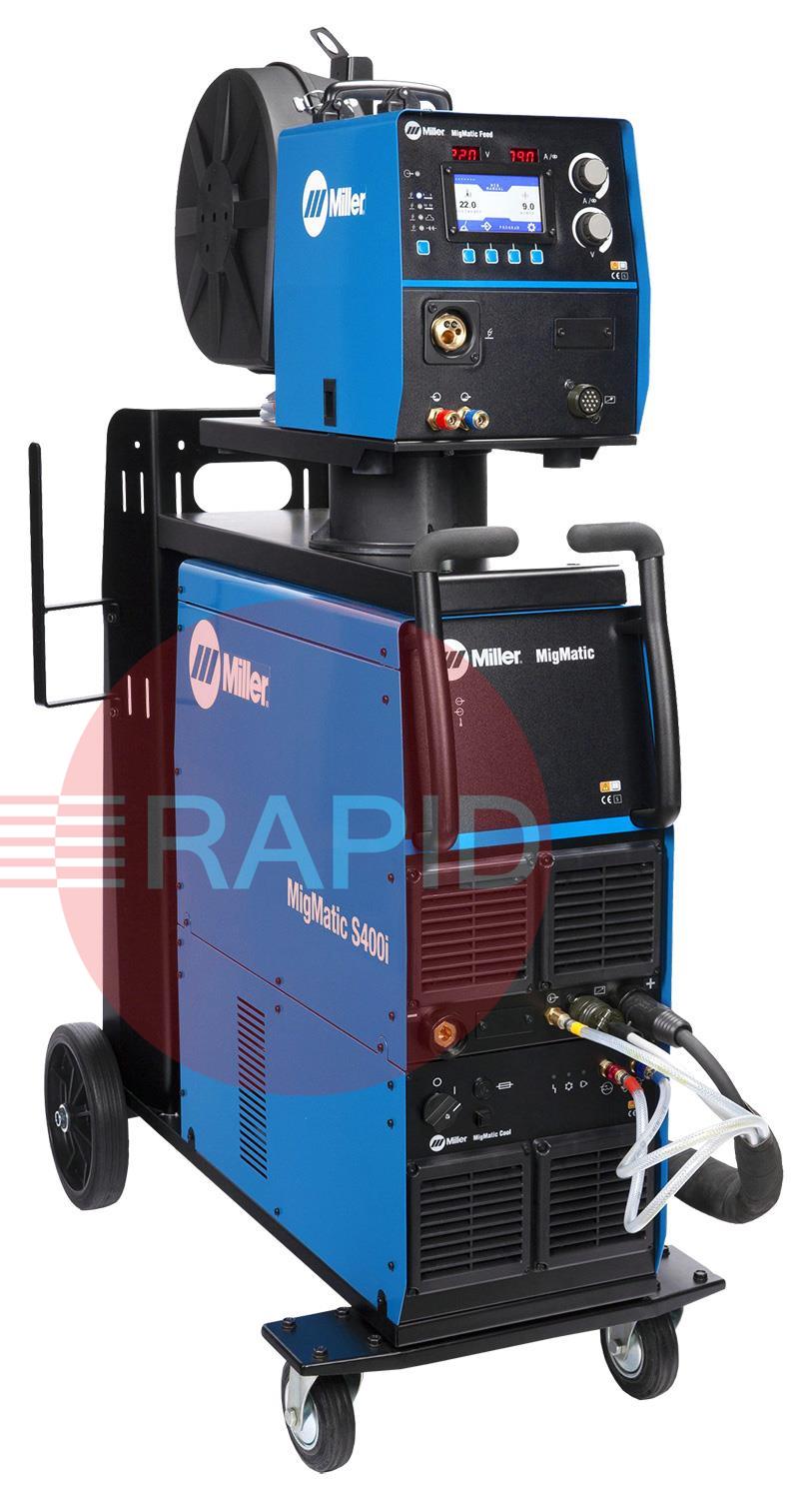 059015054WP  Miller MigMatic S400i MIG/MAG Welder Water Cooled Package - 400v, 3ph