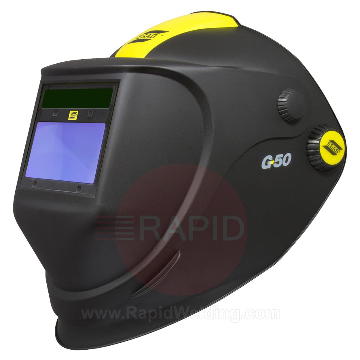 0700000438  ESAB G50 Flip-up Weld & Grind Helmet with Shade 9-13 Auto Darkening Filter