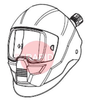 0700000813  ESAB Sentinel A50 Air Helmet Shell with Air Duct (without ADF /Headgear /Face Seal)