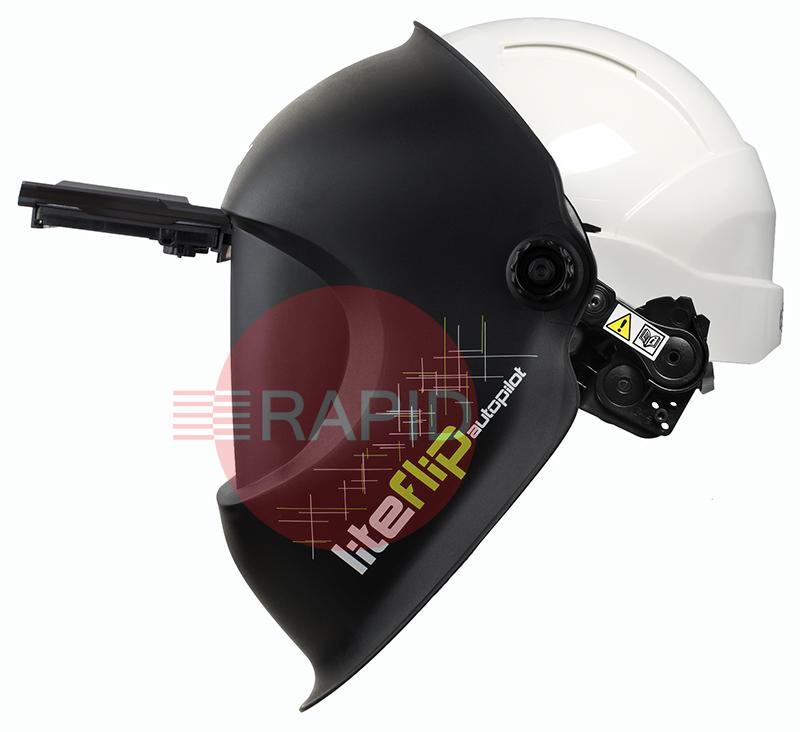 1006.750  Optrel Liteflip Autopilot Welding Helmet, with Hard Hat - Shade 5 - 14