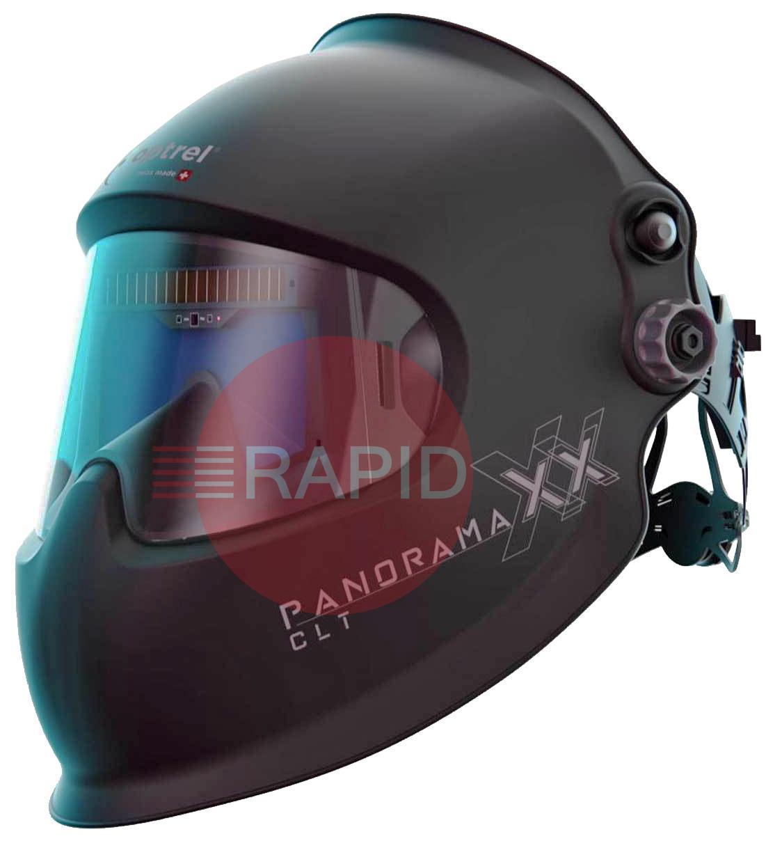 1010.200  Optrel Panoramaxx CLT 2.0 Black Auto Darkening Welding Helmet, Shades 4 - 12