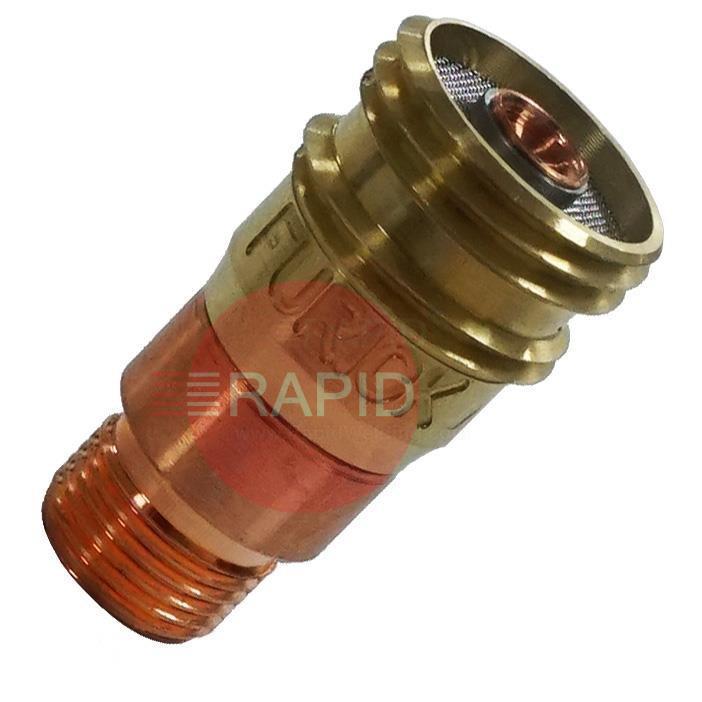 11617G  Furick Stubby Gas Lens Collet Body - TIG Torch Sizes 17, 18 and 26