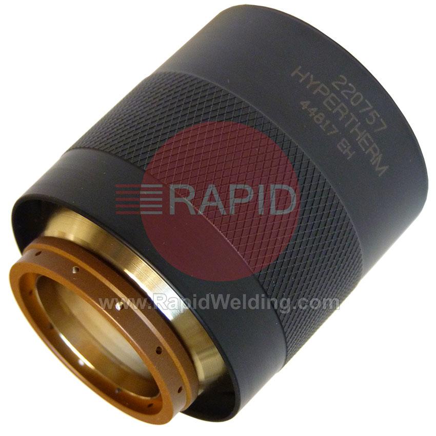 220757  Hypertherm Nozzle Retaining Cap; HPR400 200A Nozzle Retainer, MS, Clockwise