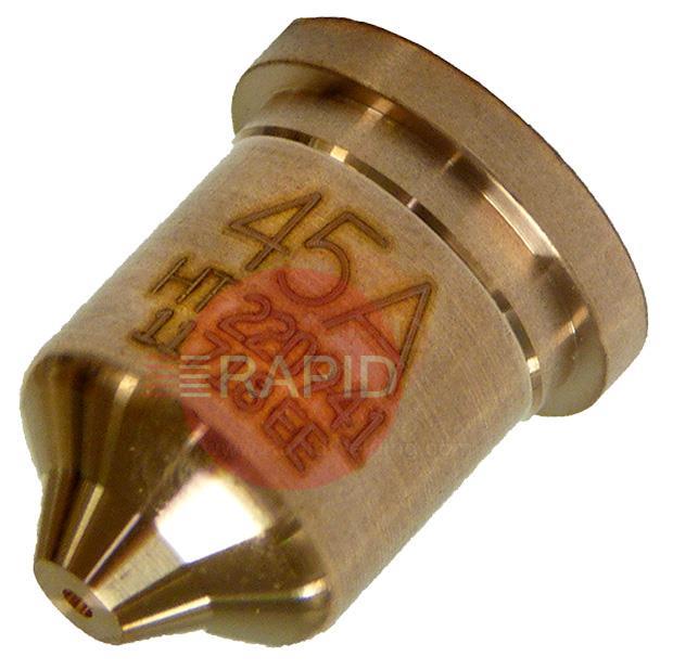 220941  Hypertherm Nozzle, for All Duramax Torches (45A)