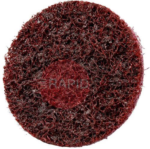 3M-05527  3M Scotch-Brite Roloc Surface Conditioning Disc SC-DR, 50mm, A MED, Red (Box of 50)