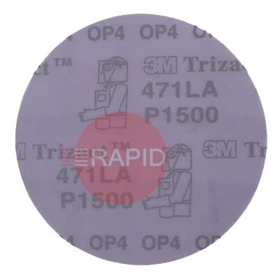 3M-05600  3M Trizact Hookit 471LA Sanding Disc 150mm 1500 Grit (Box of 25)