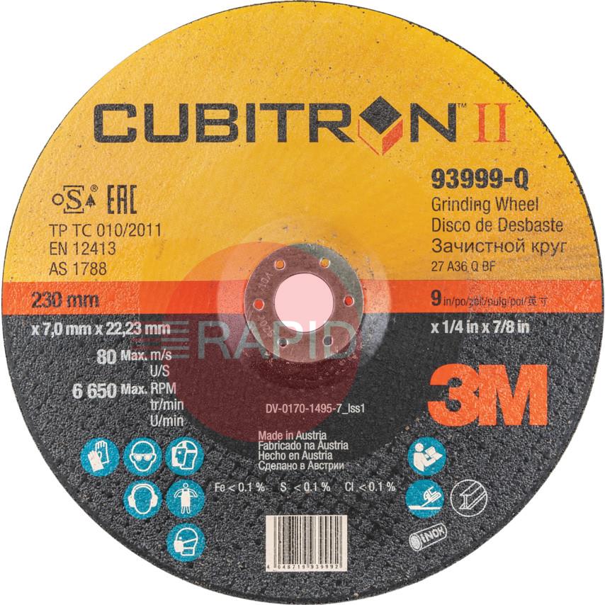 Buy 3M Cubitron II 9" 230mm DPC Grinding Discs (Box of 10) Welding