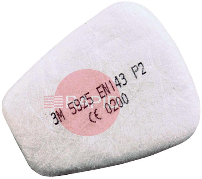 3M5925  3M P2 R Particulate Filters - 5000 Series (Box of 20)