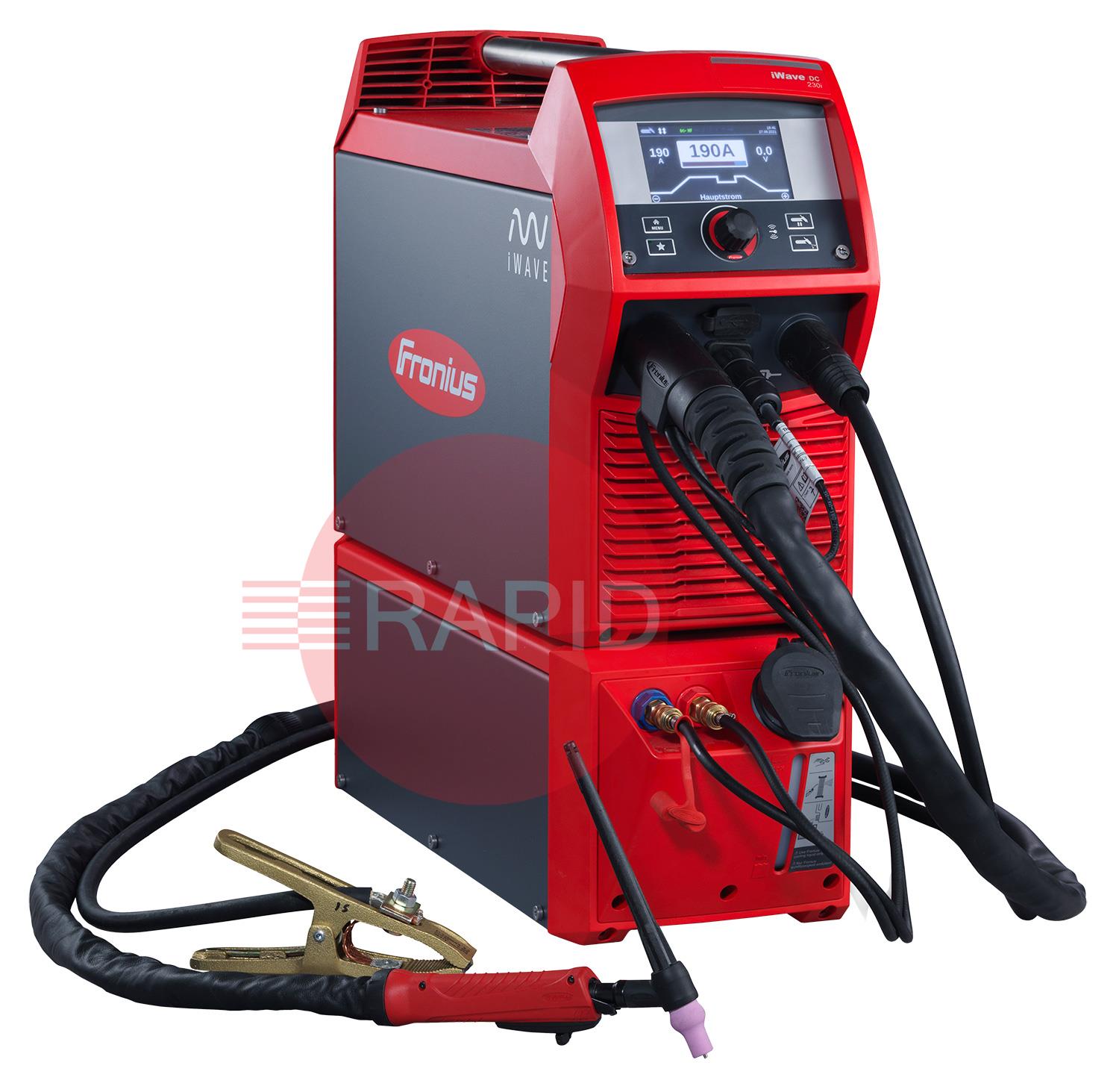 4,075,217,008PKGW  Fronius - iWave 230i DC Water Cooled TIG Welder Package, 230v, THP 300i TIG Torch & Earth