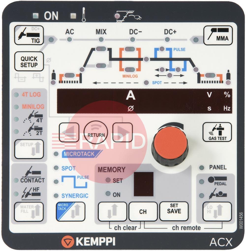 6162804  Kemppi MasterTig MLS ACX Function Panel