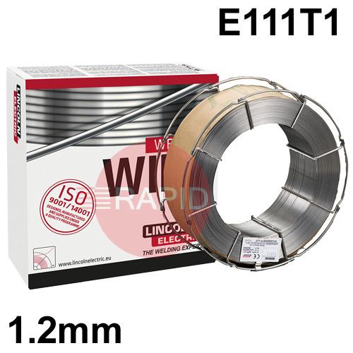 942804  Lincoln Electric OUTERSHIELD 690-HSR, 1.2mm Gas-Shielded Flux Cored MIG Wire, 16Kg Reel, E111T1-K3M-JH4