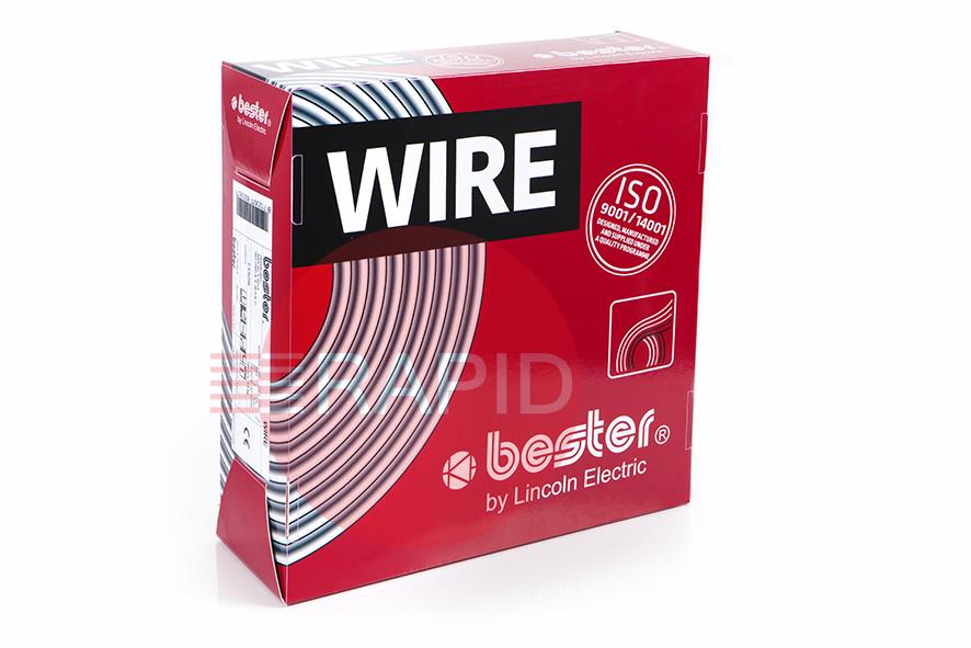 B08P005P6E00  Lincoln Bester SG2, 0.8mm Solid Steel Wire, 5Kg Reel
