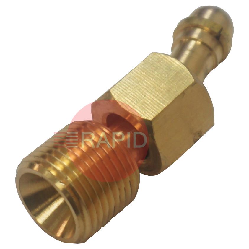 B45BACMFR  Bent Adaptor G3/8 Male with G1/4 Nut Right Hand