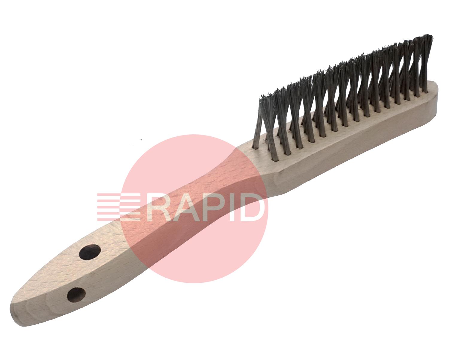 B55C  Wire Brushes Converging Mild Steel 3 Row