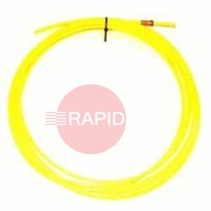 BL-TL-Yellow-1.6  Binzel Yellow Teflon Liner for Soft Wire, 1.4mm - 1.6mm (3m - 8m)