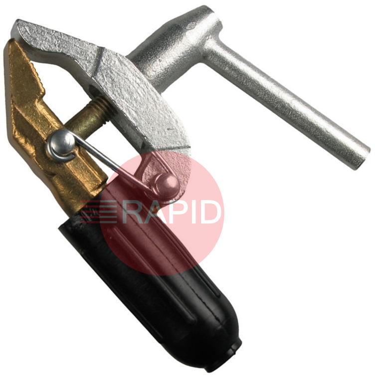 BO8EC6S  Myking Screw Type Earth Clamp With Bronze Jaw 600 Amp, Grub Screw Connection