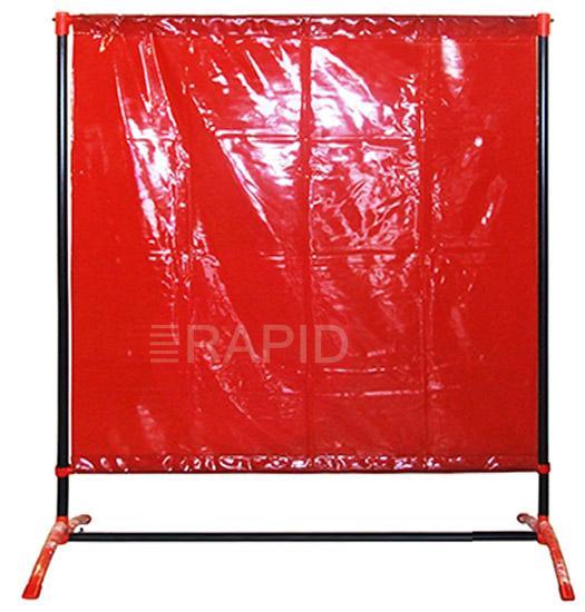 DF2004X6  Welding Curtain with Frame 1.4m (4ft 8) Wide x 1.9m High EN1598