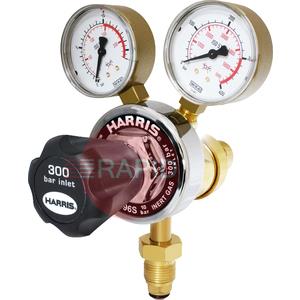 H1096  Harris Inert Gas 996 Two Stage Two Gauge Regulator 4.0 Bar, 5/8 BSP RH Cylinder Connection, 3/8 BSP Outlet, UK Fitting Only
