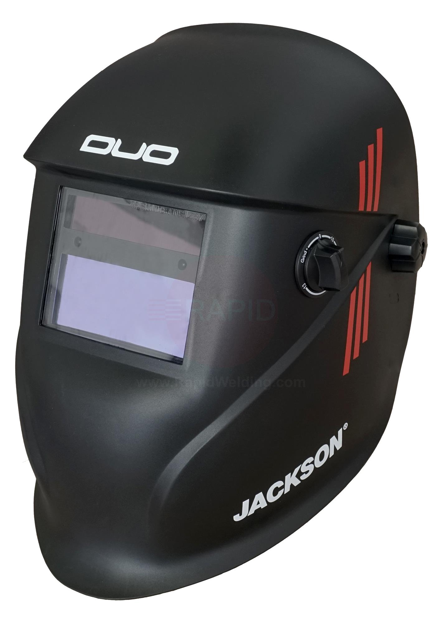 J7101  Jackson WH25 Duo Auto Darkening Welding Helmet, Shades 9-13 with Grind Mode