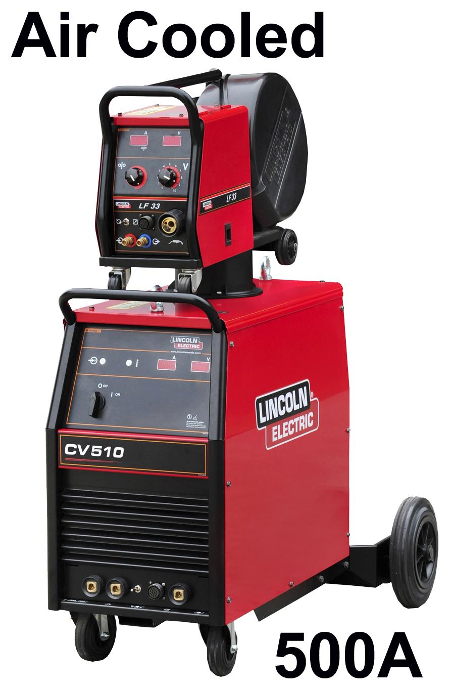 Buy Lincoln CV510 Mig Welder, Air Cooled Ready to Weld Package, with LF33 Wire Feeder, 5m