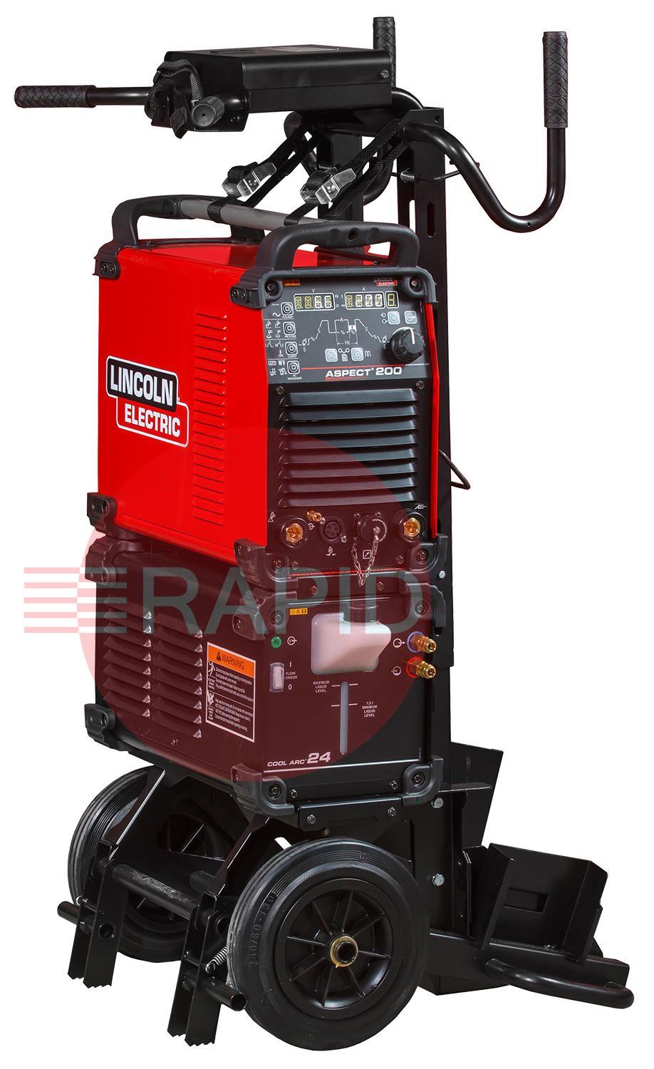 K14189-1WP  Lincoln Aspect 200 AC/DC TIG Welder Ready To Weld Water Cooled Package - 115v / 230v, 1ph