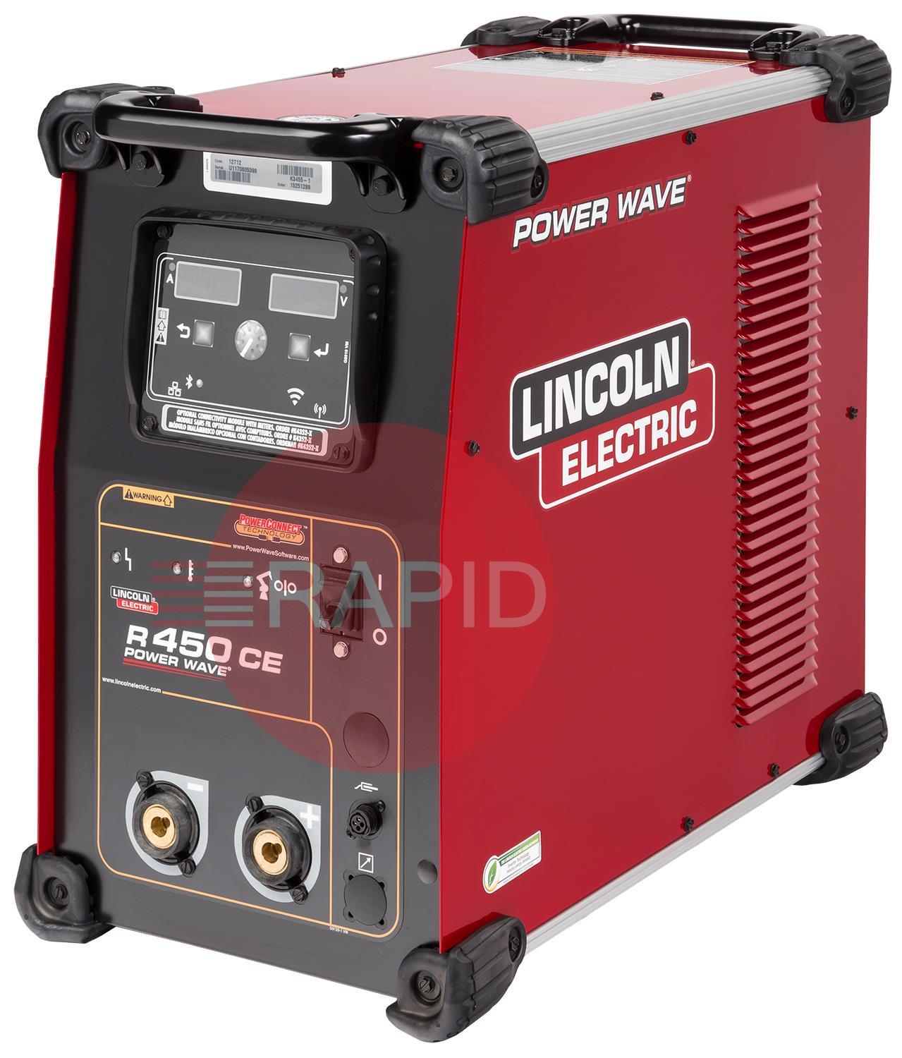 K3455-1  Lincoln Power Wave R450 CE Robotic Power Source - 415v, 3ph