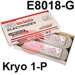 Kryo-1-P-SRP  Lincoln Electric Kryo 1P Vacuum Sealed SRP Low Hydrogen Electrodes. E8018-G-H4R