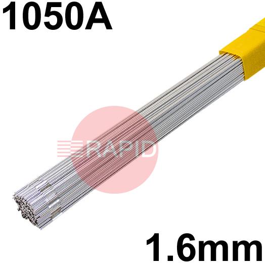 RO141625  SIF Sifalumin No.14 1050A Aluminium Tig Wire, 1.6mm Diameter x 1000mm Cut Lengths - EN ISO 18273 S AL 1070 (AL99.7). 2.5kg Pack