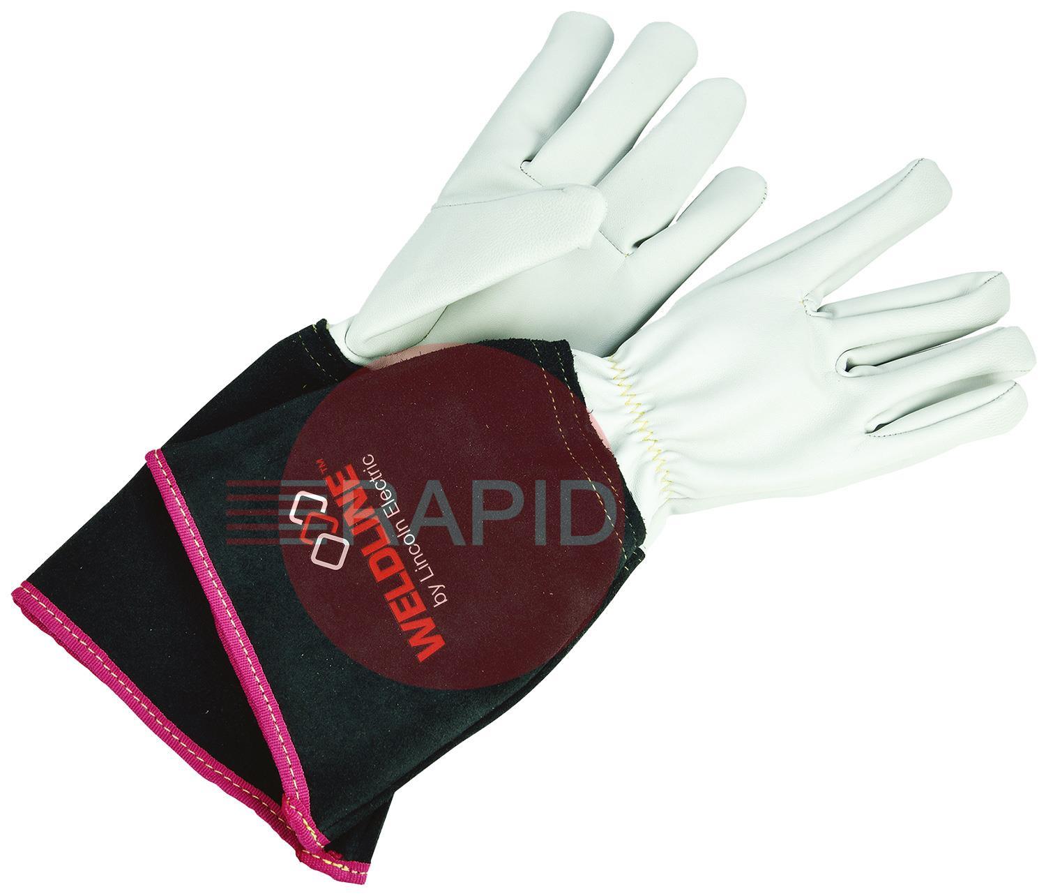 WG-TIG-8-CE-L  Weldline Female TIG Flex Sensitive Welding Gloves, Size 8 - EN 388: 2016, EN 407: 2004