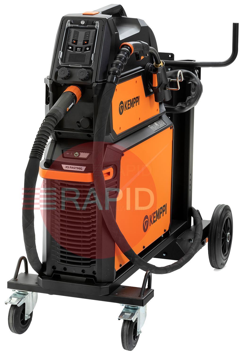 X5110400000MPKAC  Kemppi X5 FastMig 400 Manual Air Cooled MIG Package, with GXe 405G 3.5m Torch - 400v, 3ph