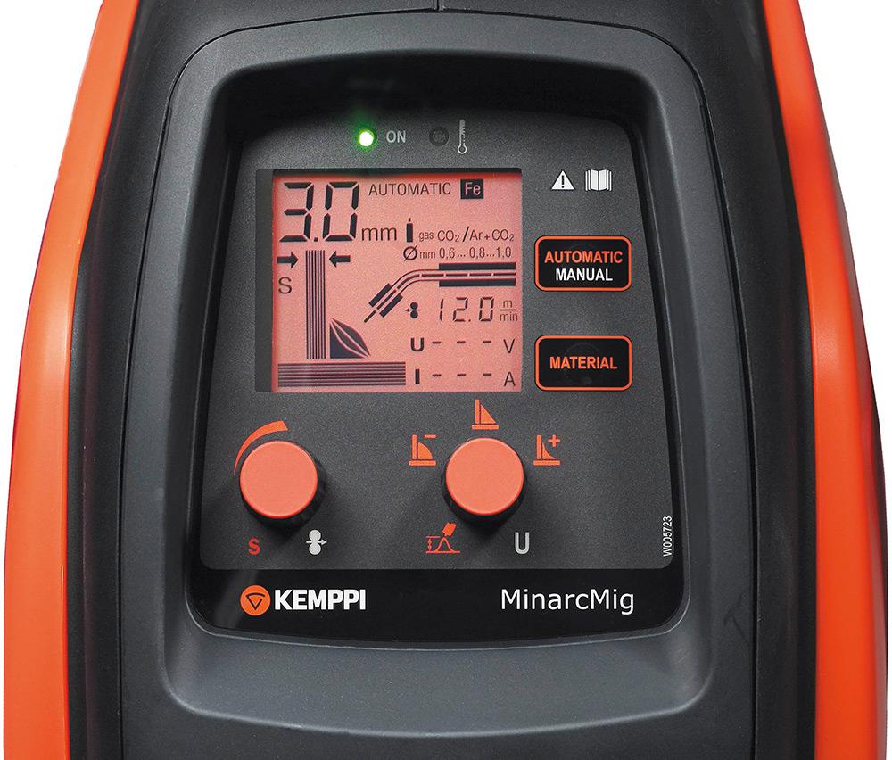61008200  Kemppi MinarcMig 200 Evo Adaptive Mig Package, 230V CE. Includes GC223G 3M Gun, Earth Cable, 4.5M Gas Hose.
