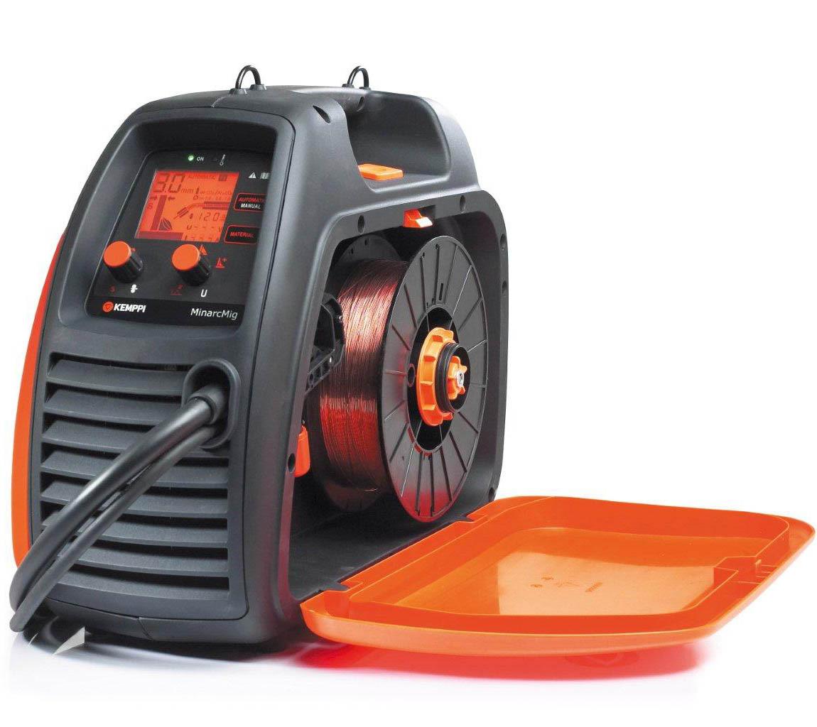 61008200  Kemppi MinarcMig 200 Evo Adaptive MIG Package, 230V CE. Includes GC223G 3M Gun, Earth Cable, 4.5M Gas Hose.